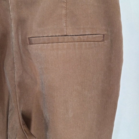H&M Brown Suede Feel Dress Pants Size 8 - Picture 3 of 5